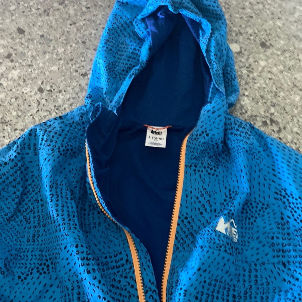 REI Boys' Blue and Orange Jacket